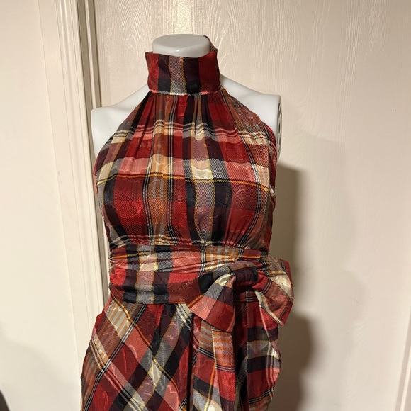 Calf Fashion Vintage Plaid Dress - Picture 3 of 6